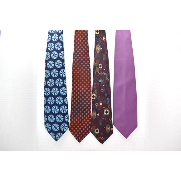Silvermans, Robert Stewart Necktie Mixed Lot Blend Men's Vintage 1970's Lot 4 - Picture 1 of 9